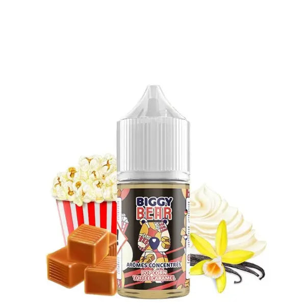 Concentré Pop Corn Toffee Caramel 30ml - Biggy Bear - Revolt Vape