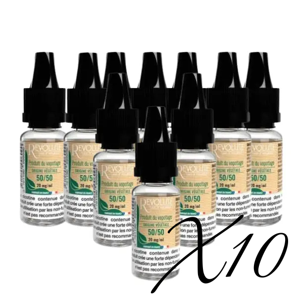 Booster Végétal 50/50 pack de 10 - Revolute pro vape