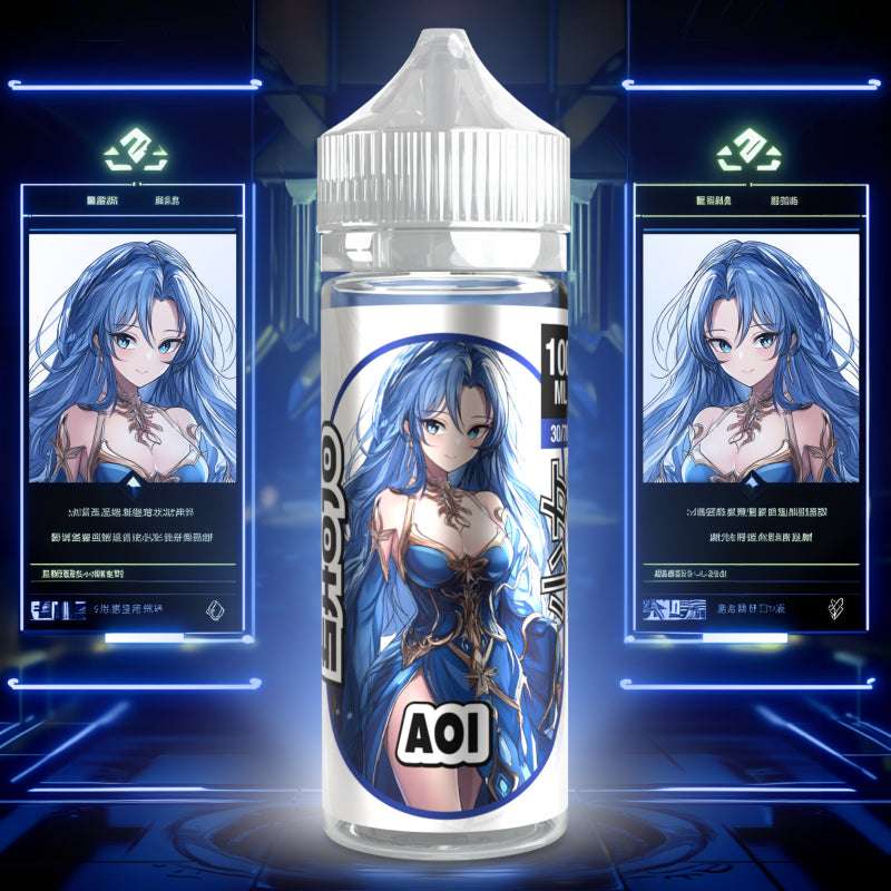 E-liquide Aoi Shojo – 120ml – fruit du dragon, framboise bleue, effet frais – PG/VG 30/70 – Fabriqué en France