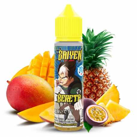 E-liquide Bereta 50ml – Saiyen Vapors, mangue, passion, ananas, PG/VG 50/50. Revolt Vape