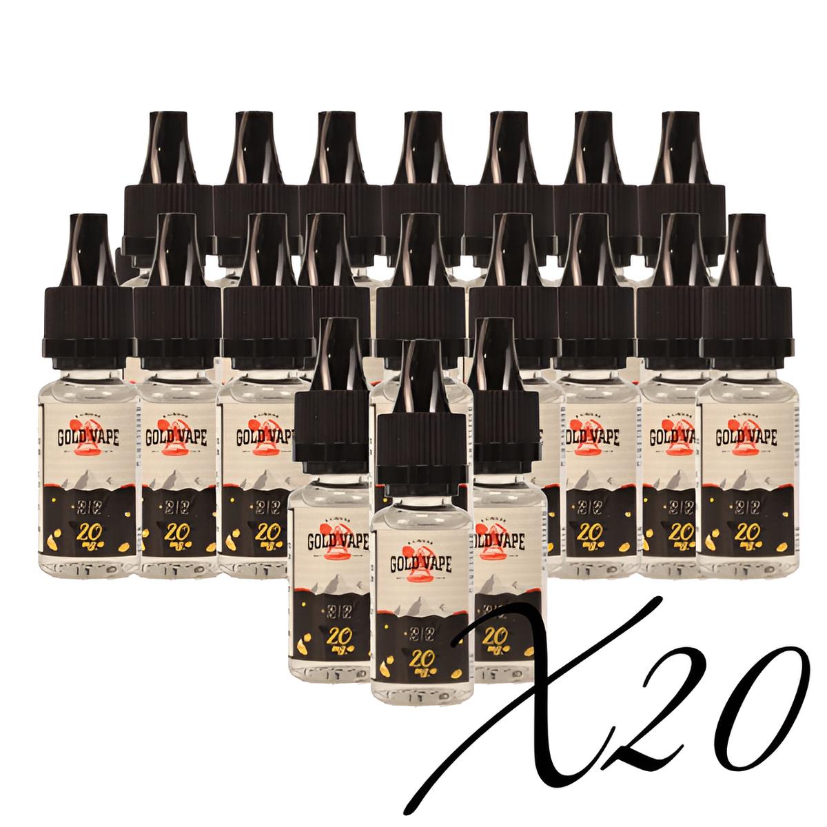 Booster de nicotine 50/50 pack de 20 - Gold Vape