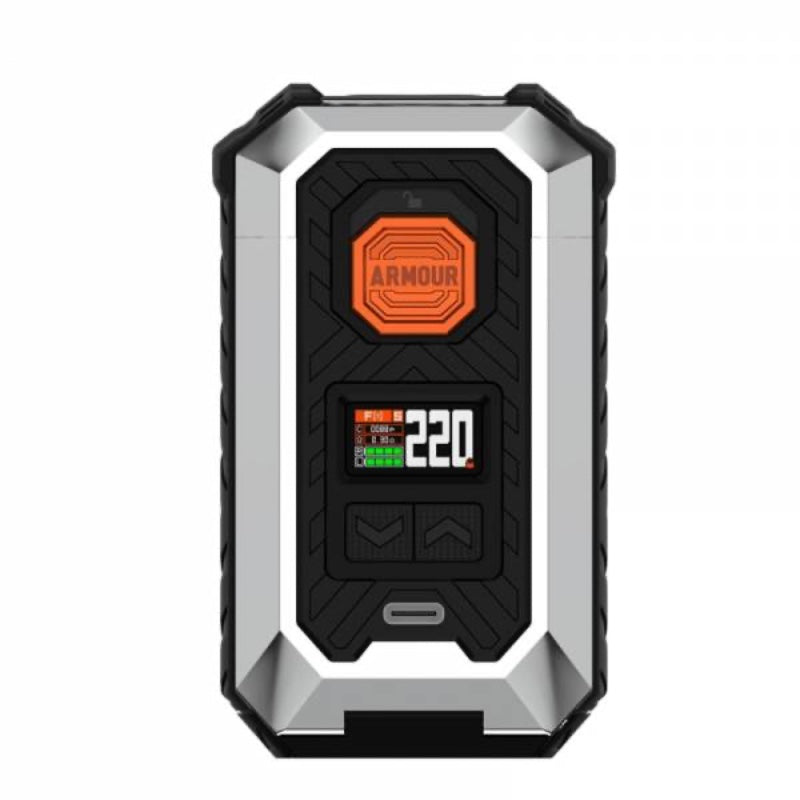 Box Armour Max Vaporesso – Mod électronique 220W résistant, double accu, USB-C - metal
