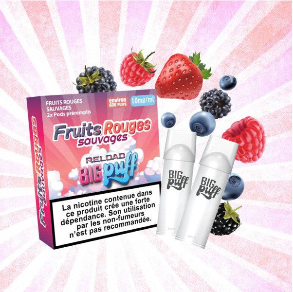 cartouche fruits rouge sauvage bigg puff reload