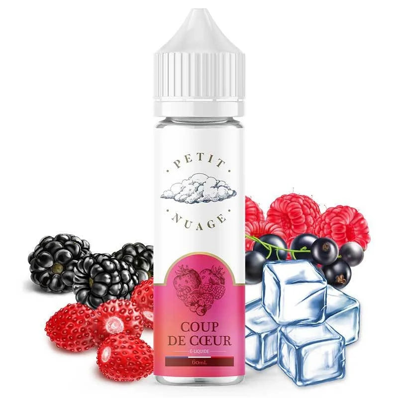 E-liquide Coup de Cœur Petit Nuage 60ml – saveur fruits rouges et fraîcheur légère