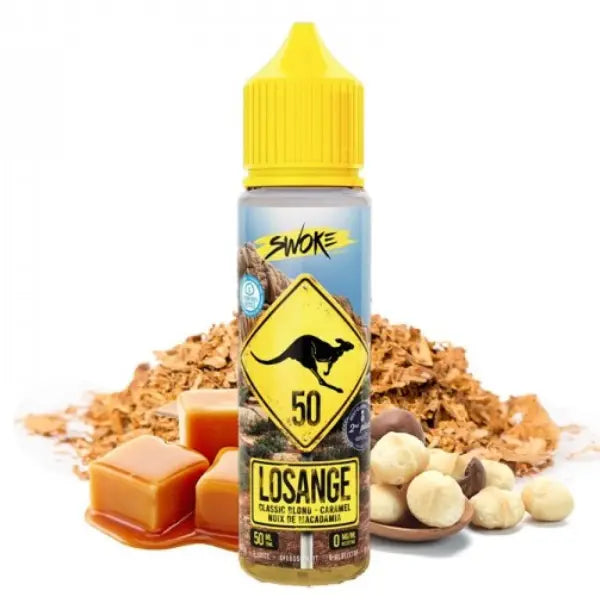 e-liquide losange tabac carame noisettes