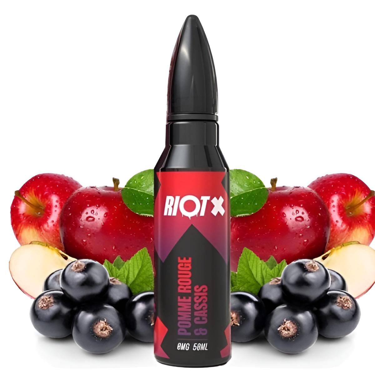 e-liquide pomme rouge cassis de Riot X 50ml
