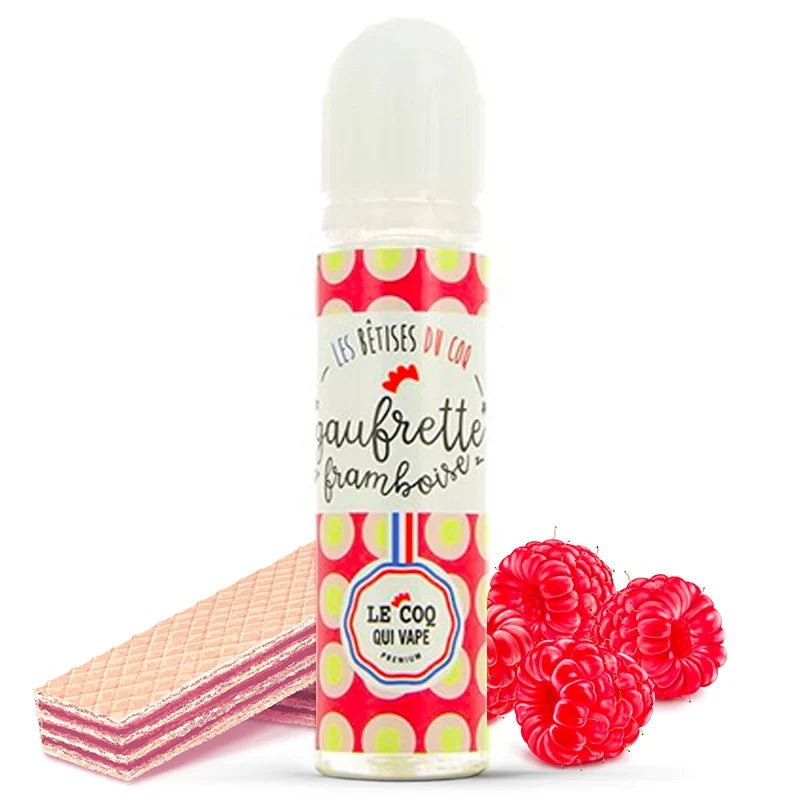 Gaufrette Framboise 50ml - Le Coq qui Vape smoke