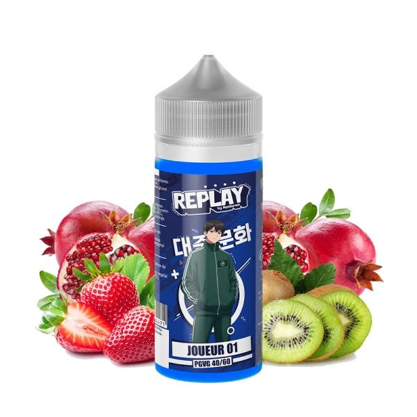 e-liquide joueur 01 de liquid arom - fraise kiwi