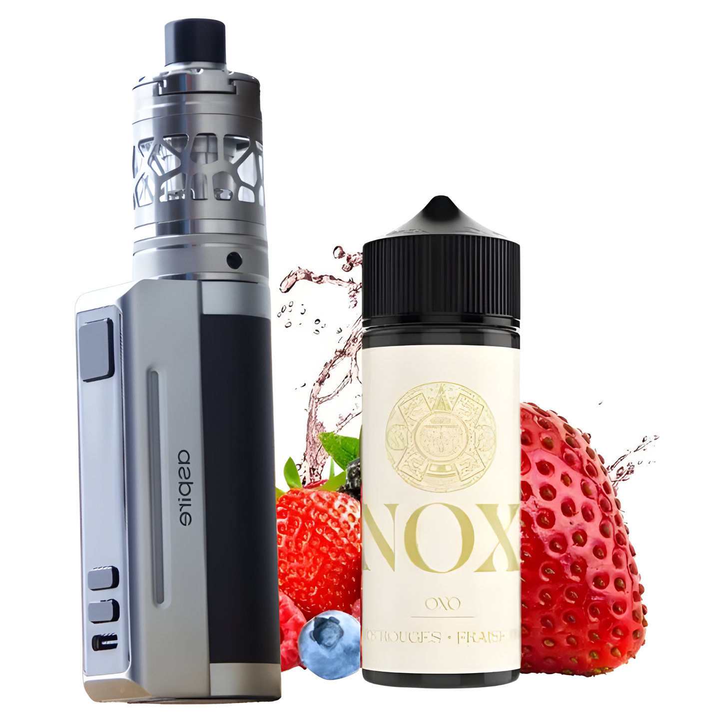 Kit Zelos M80 Aspire black-silver +E-liquide Oxo Nox de Secret's Lab Offert