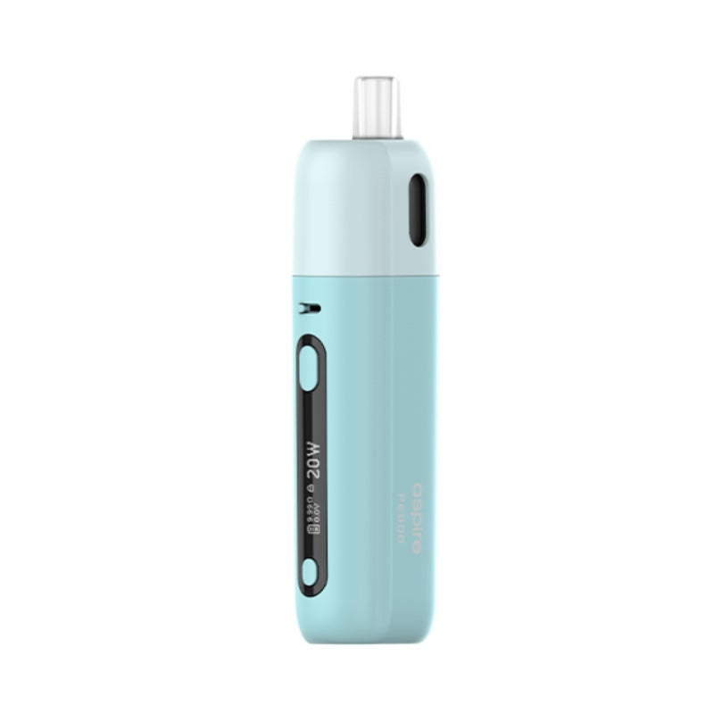 Pod Fluffi Aspire bleu – kit pod compact 1500 mAh – écran OLED – cartouche 3.5 ml – design moderne