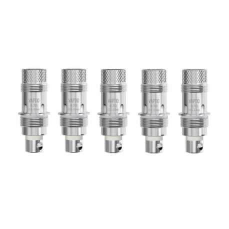 Résistances Cosmo Vaptio 1.6 Ohm – pack de 5 – coton bio – pour kit Cosmo – vape MTL saveur intense