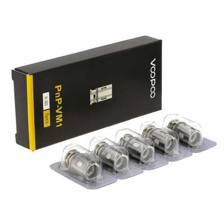 Résistance PnP - Pack de 5 - Voopoo - Revolt Vape
Pack de 5 résistances Voopoo PnP pour pods Drag, Vinci et Argus