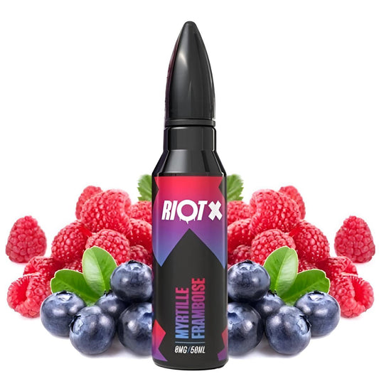 e-liquide myrtille framboise 50ml de Riot X