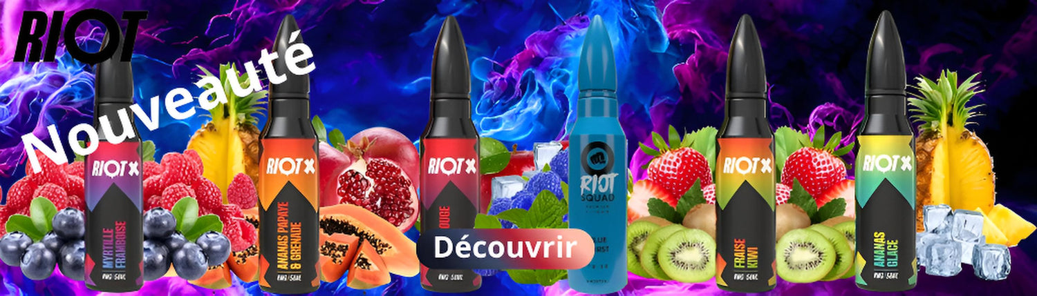 image banniere pc e-liquide Riot X