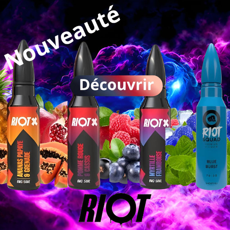 image banniere mobile e-liquide Riot X