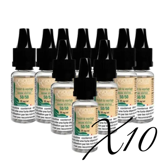 Booster Végétal 50/50 pack de 10 - Revolute pro vape
