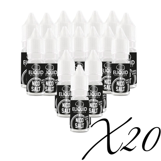 Booster sels de nicotine pack de 20 eLiquid France pro vape