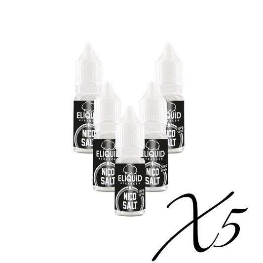 Booster sels de nicotine pack de 5 eLiquid France pro vape