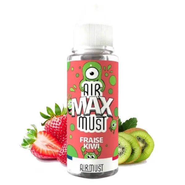  e-liquide 100 ml saveur Fraise Kiwi Airmust Max fruité