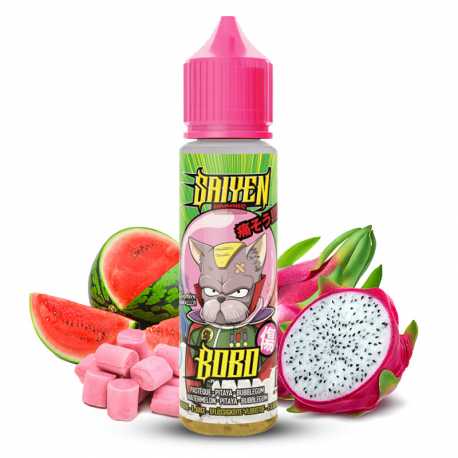 E-liquide Bobo 50ml – Saiyen Vapors, fruit du dragon et pastèque, PG/VG 50/50.
