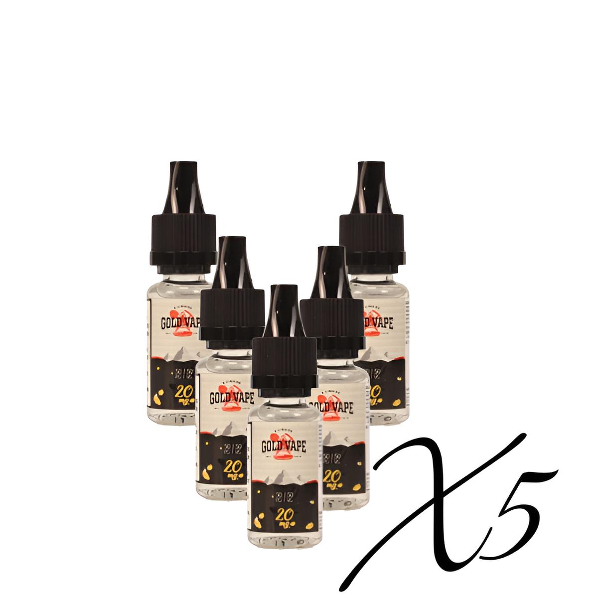 Booster de nicotine 50/50 pack de 5 - Gold Vape