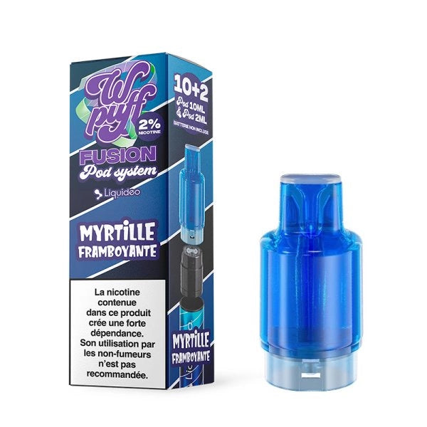 Cartouche Wpuff Fusion 2.0 Liquideo 20mg-myrtille-framboise
