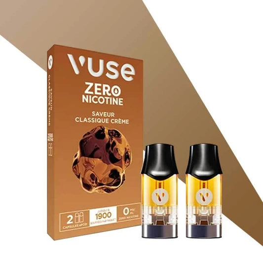 Capsules Vuse Pro/ePod - classique creme– Recharges pré-remplies 2 ml, sels de nicotine, pack de 2
