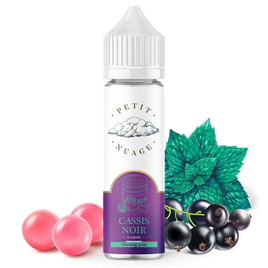 E-liquide Cassis Noir Petit Nuage 60ml – bubble gum cassis avec touche de menthol