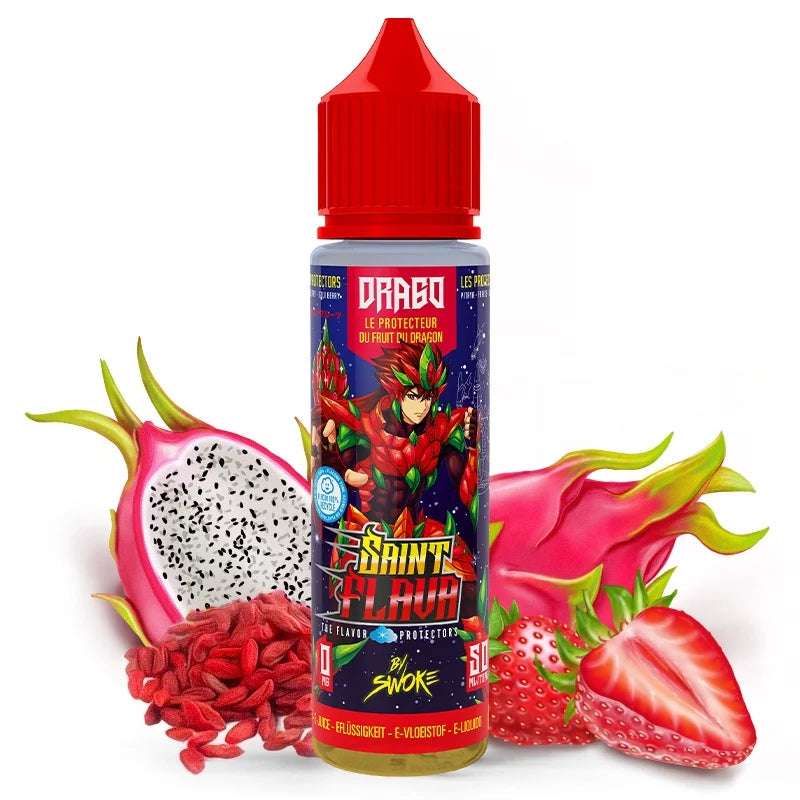 E-liquide Drago Swoke 50ml – Saveurs fruit du dragon, fraise et baie de goji