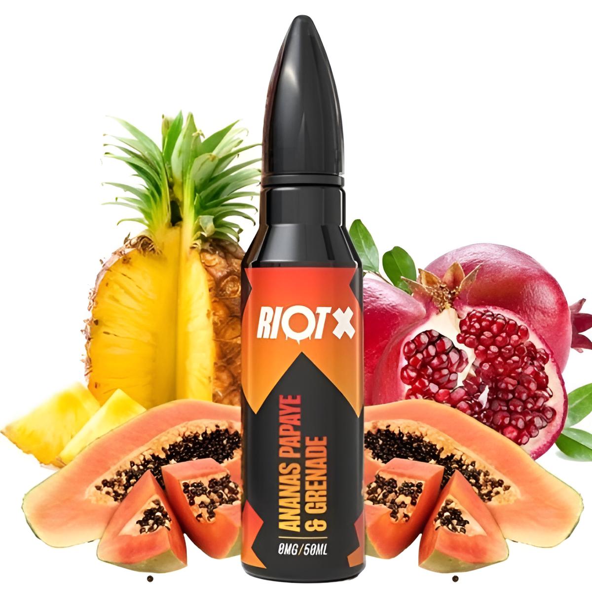 e-liquide 50ml ananas papaye grenade de riot X 50ml