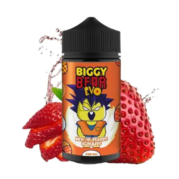 e-liquide Mix de Fraise Acidulées 200ml EVO - Biggy Bear 