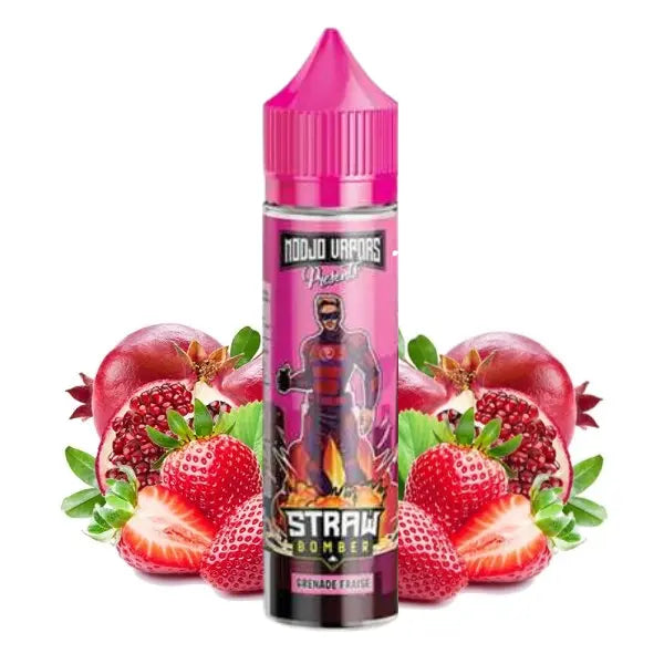 E-liquide Grenade Fraise 60 ml – Modjo Vapors – saveurs fruitées grenade et fraise