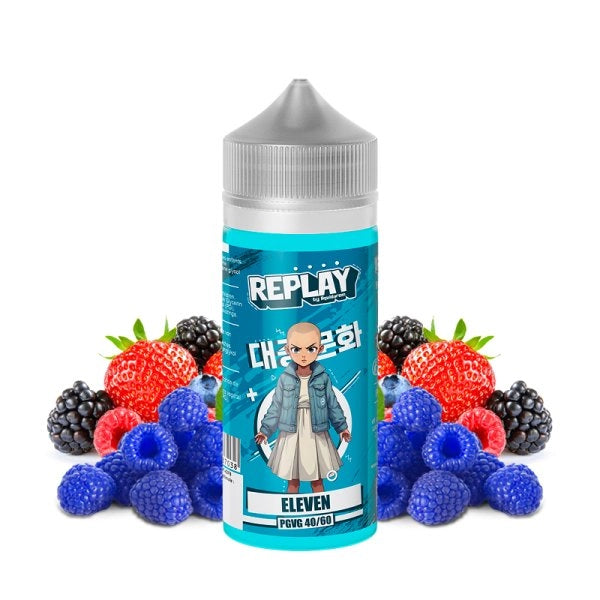 e-liquid eleven de liquid arom - framboise bleue , fruit rouge
