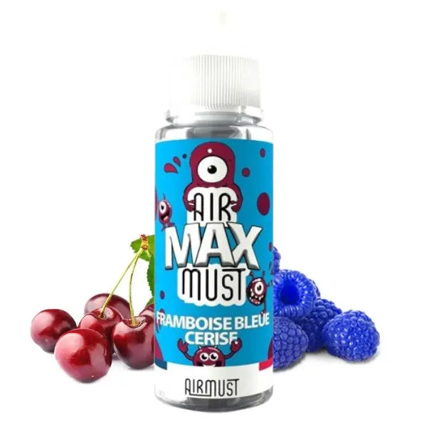 E-liquide Framboise Bleue Cerise Airmust Max en flacon de 100 ml