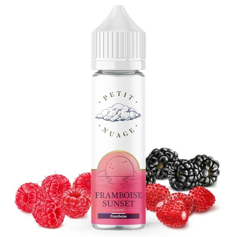 e-liquide framboise sunset petit nuage