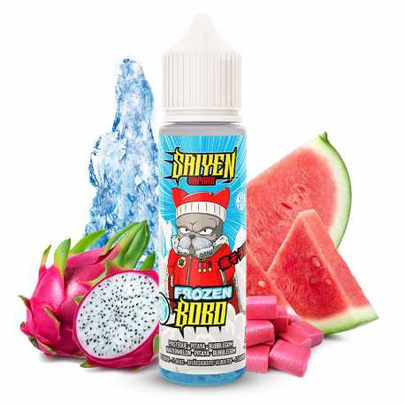 E-liquide Frozen Bobo – saveur pastèque, fruit du dragon, bubblegum, 50/50 PG/VG. Revolt Vape