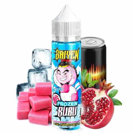Flacon Bübü Frozen 50ml – E-liquide saveur chewing-gum, grenade et energy drink glacé, ratio PG/VG 50/50.