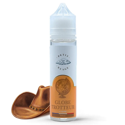 Flacon e-liquide Globe Trotteur 60ml Petit Nuage, saveur classic blond équilibré