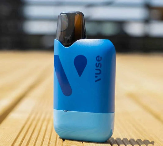 Vuse Reload 1000 –framboise- Puff réutilisable, compatible capsules Intense et Pro/ePod, batterie USB-C