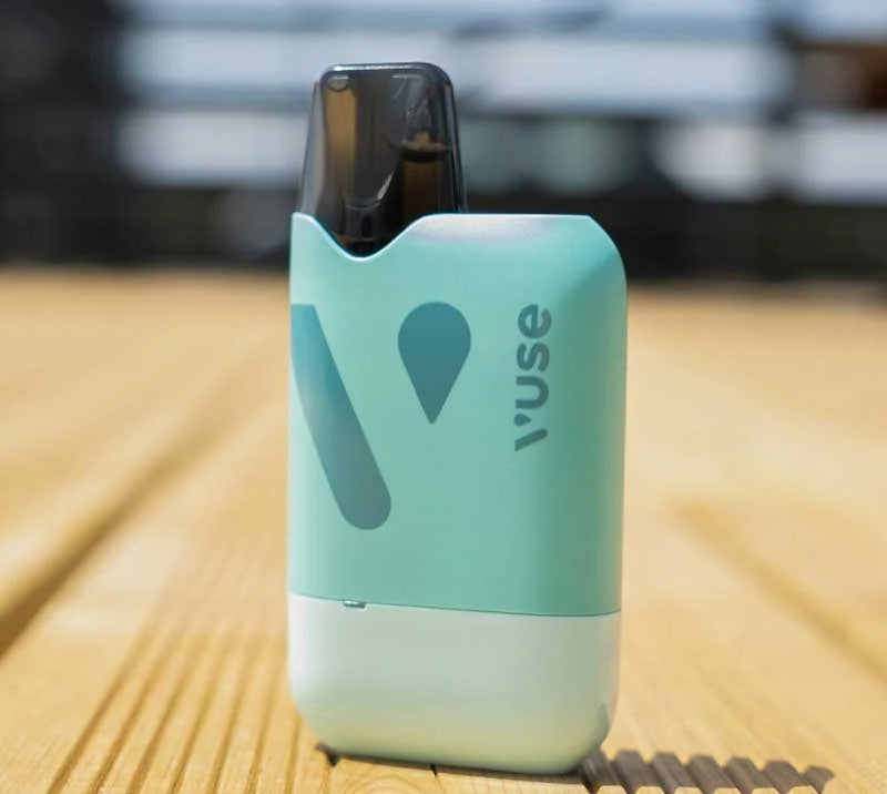Vuse Reload 1000 - menthe– Puff réutilisable, compatible capsules Intense et Pro/ePod, batterie USB-C