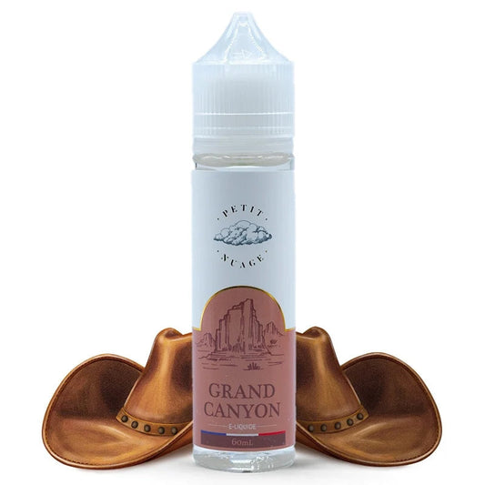 Flacon e-liquide Grand Canyon 60ml Petit Nuage, saveur classic brun et blond corsé