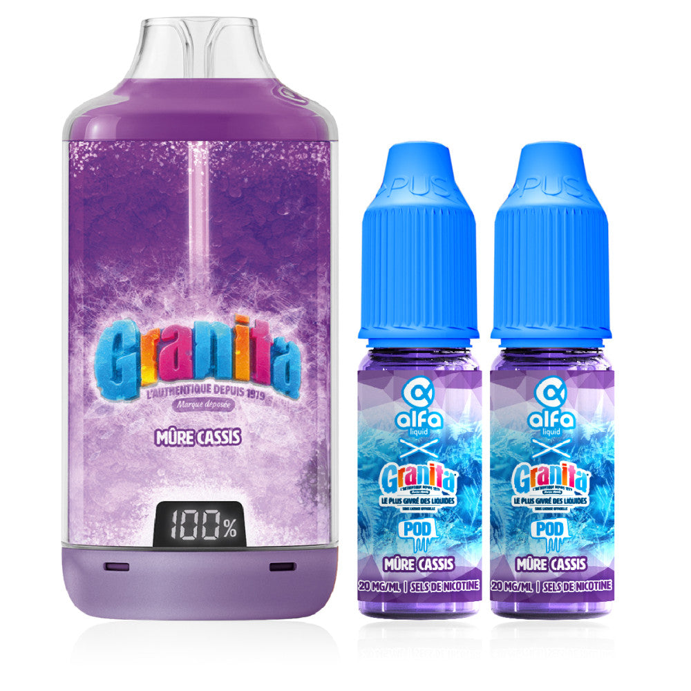 Puff Granita 30K – Granita x Alfaliquid - mures cassis frais