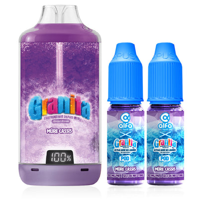 Puff Granita 30K – Granita x Alfaliquid - mures cassis frais