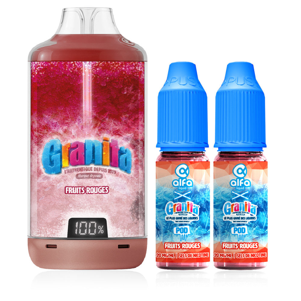 Puff Granita 30K – Granita x Alfaliquid - fruits rouges