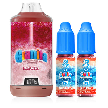 Puff Granita 30K – Granita x Alfaliquid - fruits rouges