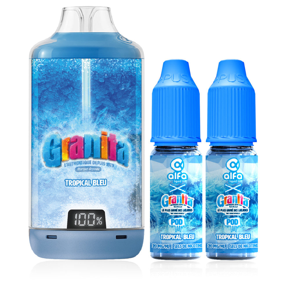 Puff Granita 30K – Granita x Alfaliquid - tropical bleue_ frais