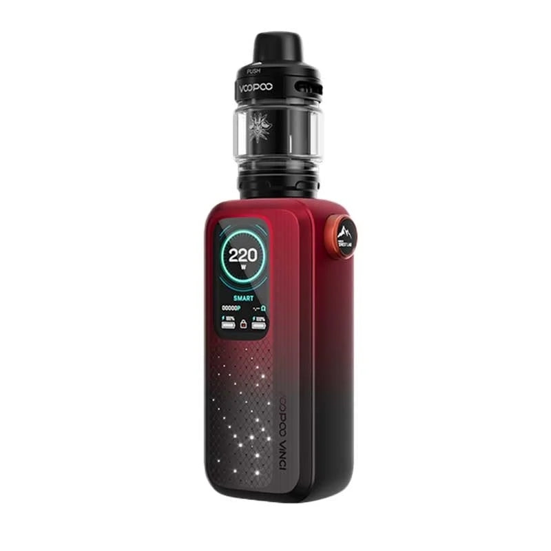 Kit Vinci Spark 220 VOOPOO avec box 220W, clearomiseur UForce X et résistances PNP X pour une vape performante.