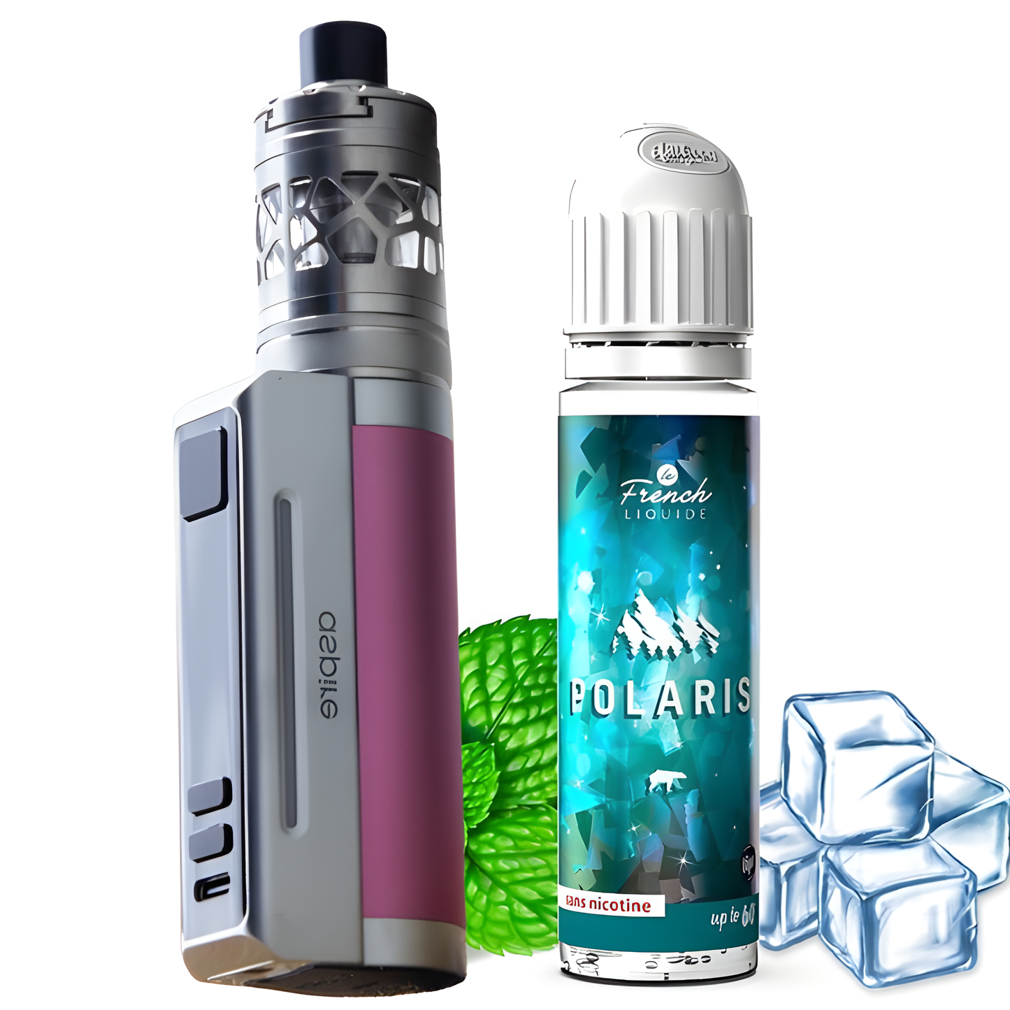 Kit Zelos M80 Aspire pink +E-liquide Polaris Medium Offert