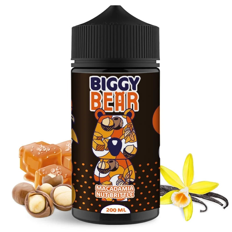 Macadamia Nut Brittle 200ml - Biggy Bear smoke