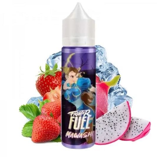 Flacon e-liquide Mawashi 50ml – saveurs pitaya, fraise et fraîcheur – Fighter Fuel -Revolt Vape